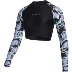 Mystic Womens Jayde Long Sleeve Crop Rash Vest