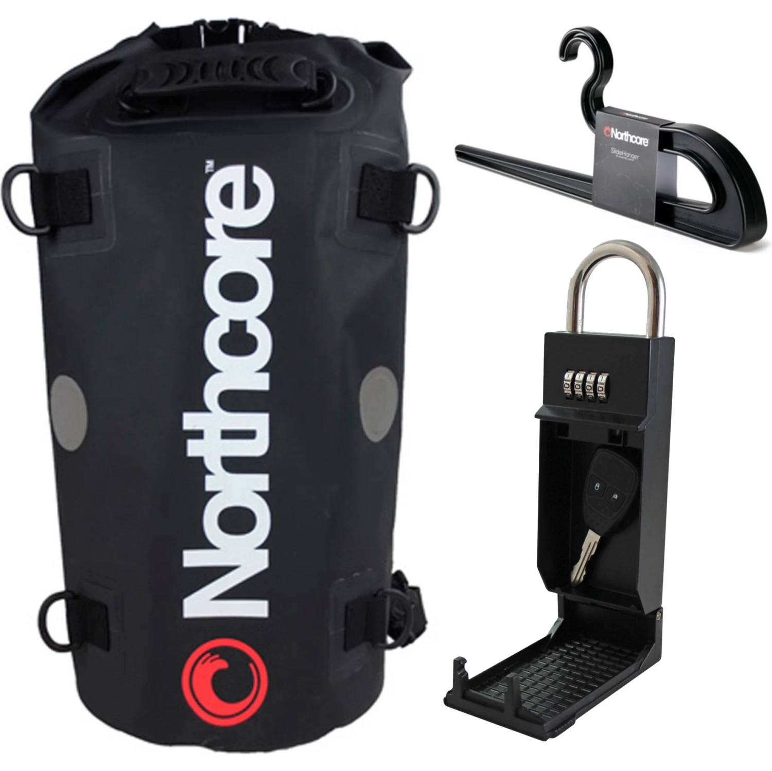 Northcore 40L Dry Bag, Wetsuit Hanger & Keypod Bundle