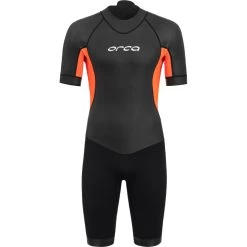 ORCA Mens Vitalis Back Zip Open Water Swim Shorty Wetsuit