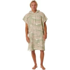Rip Curl Mens Combo Hooded Towel Changing Robe / Poncho