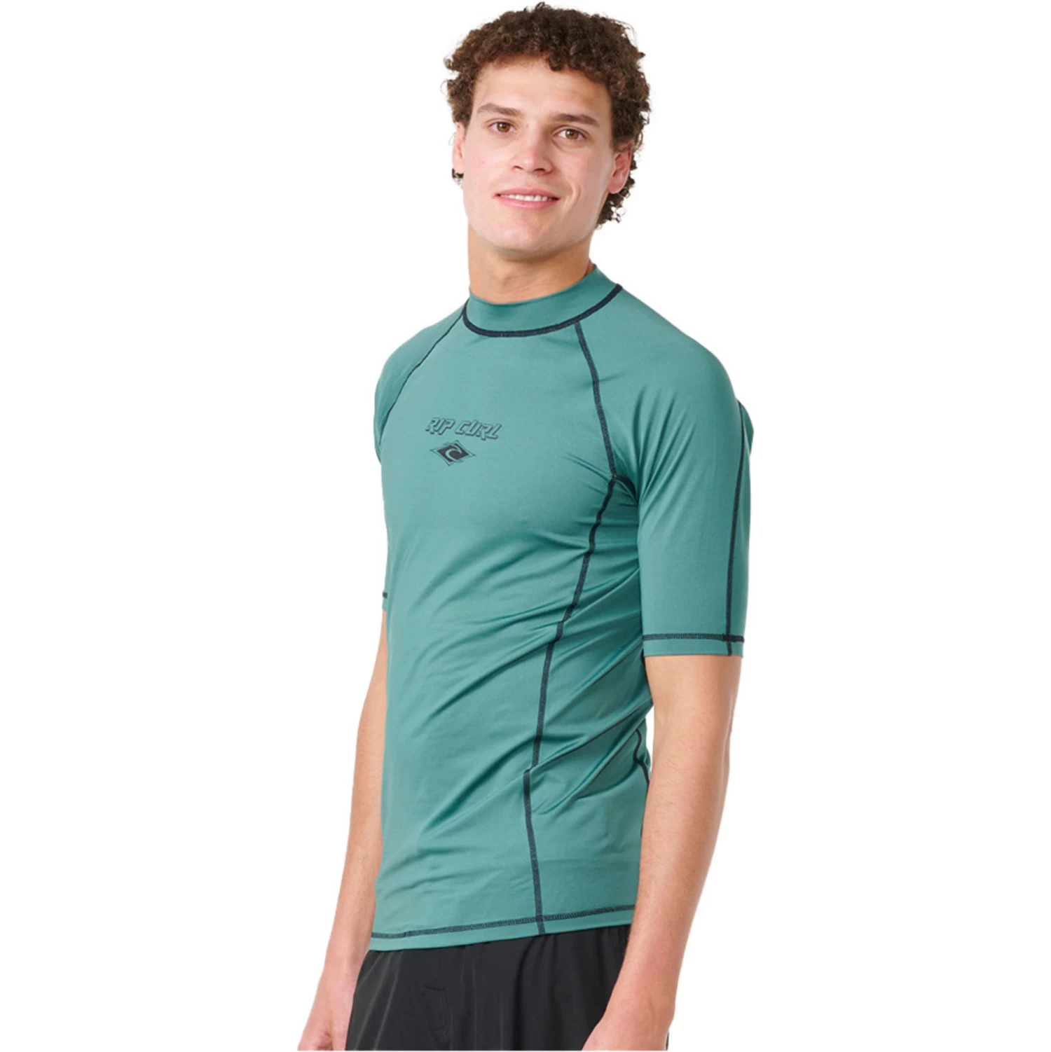 Rip Curl Mens Fade Out UPF Performance Short Sleeve Rash Vest - Image 5