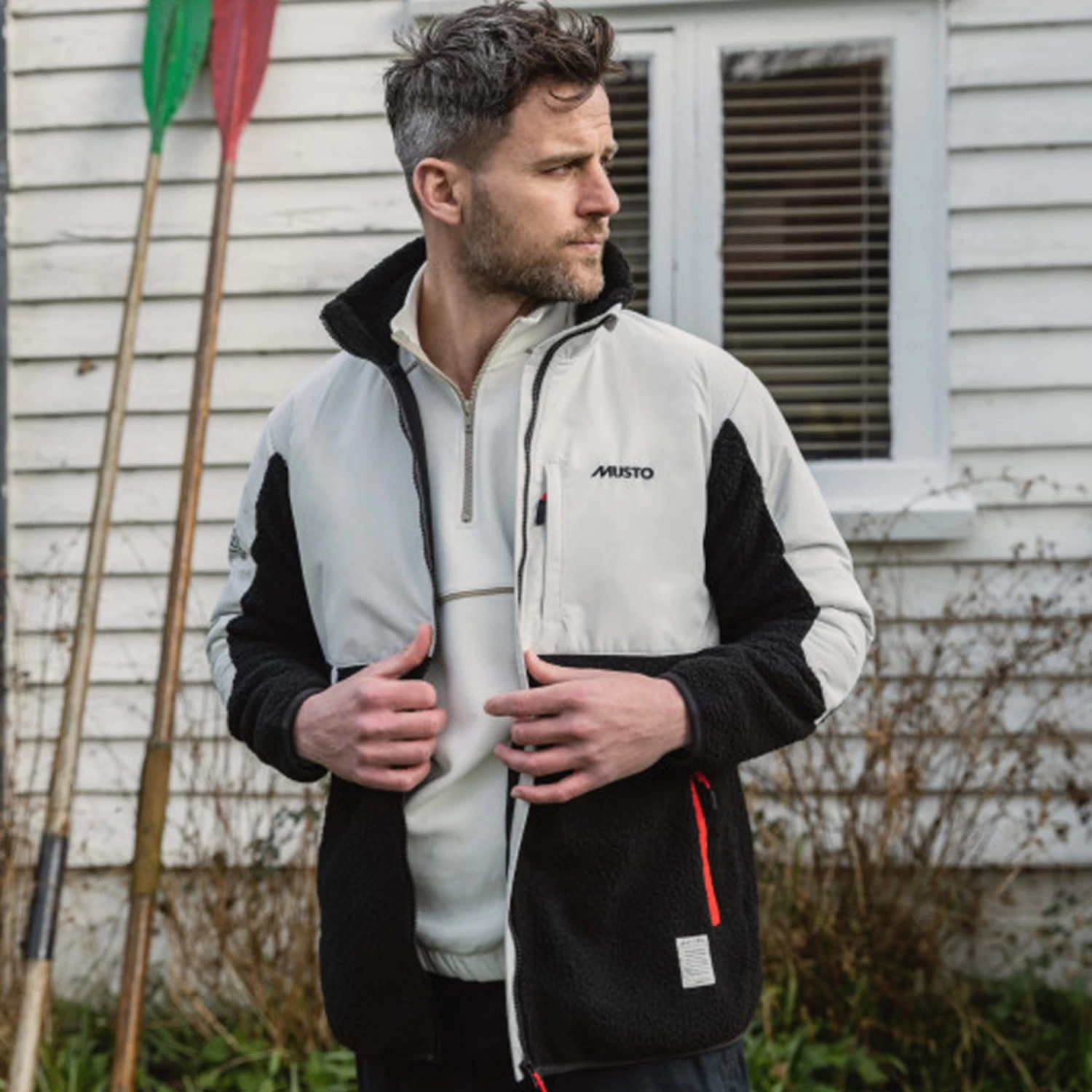 MUSTO Mens 64 Sherpa Fleece Jacket - Image 3