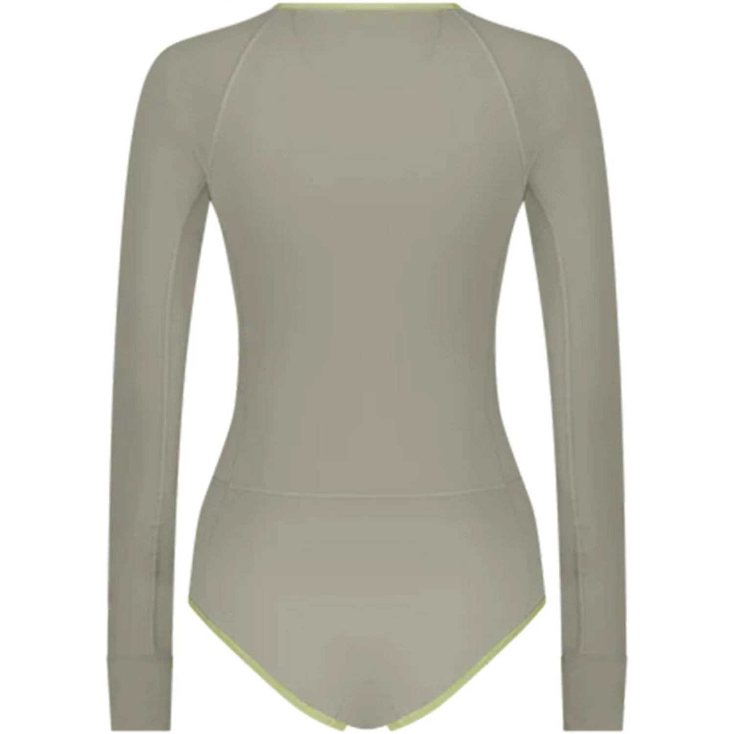 Womens One Piece Long Sleeve Front Zip Swimsuit - Image 3