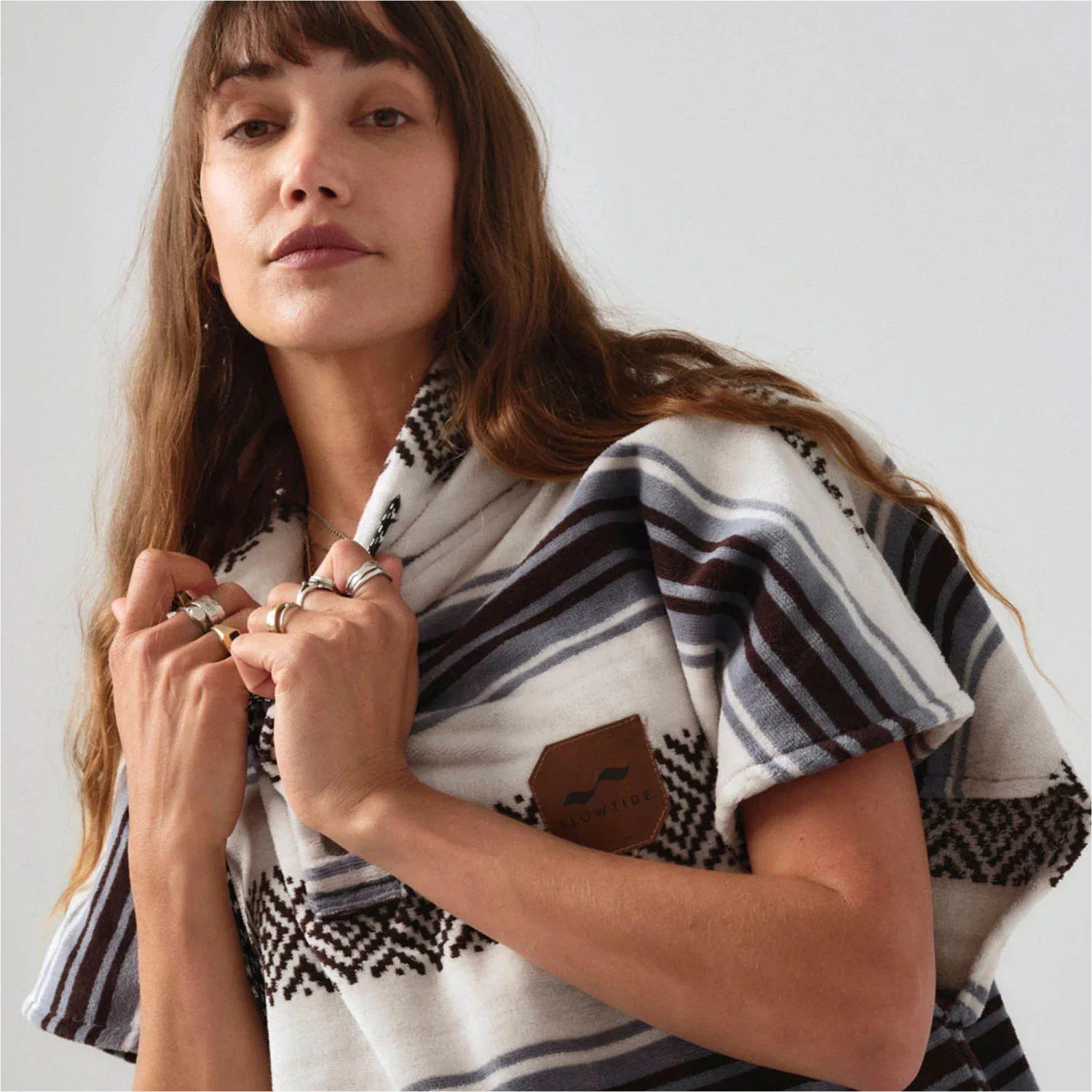 Slowtide Oso Hooded Towel Change Robe / Poncho - Image 3