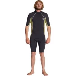 Billabong Mens Absolute 2/2mm Back Zip Shorty Wetsuit