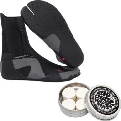 Rip Curl Dawn Patrol 3mm Split Toe Wetsuit Boots & Piss Off Wetsuit Cleaner Tabs Bundle